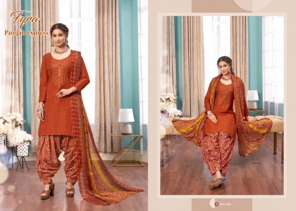 Fyra Punjab Express 2 Cotton Fancy Embroidery Salwar 